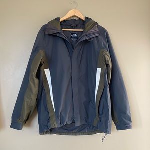 {The North Face} Moss & Gray Hooded Jacket